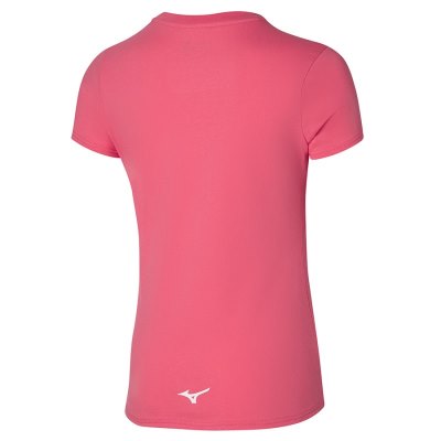 Camisa Mizuno Athletics Tee Mujer Coral Claro - Chile M793QHFGVO